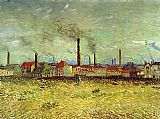 Vincent van Gogh Factories at Asnieres Seen from the Quay de Clichy painting